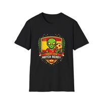 Spain Retro Arcade Alien Soccer Crest Children's Children's T  Children's T-shirt | Retro Space Football Emblem 150