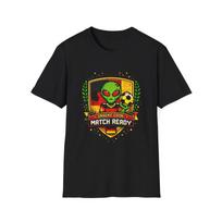 German Retro Arcade Alien Soccer Badge Children's Children's T  Children's T-shirt | Insert Coin Football Match 100