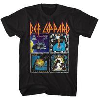 DEF LEPPARD - CD COVERS 80'S ALBUMS Official SHIRT 2XL New hysteria pyromania 3XL