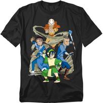 Avatar The Last Airbender - Team Avatar Elements -  Men Children's T-shirt 130