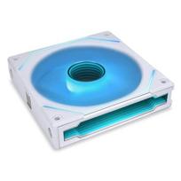 LIANLI Case Fan [UNI FAN] Series UNI FAN SL INFINITY 120 White Single Pack Daisy Chain Reversible Cable Module with Infinity Mirror - Authorized