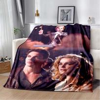 August: Osage County Flannel Blanket, Soft Warm Throw with Movie Poster Print, Cozy Bedding for Drama Film Fans 80cm x 120cm