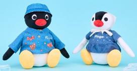 Pingu NEO Fashion Plush Toy Denim Ver. Pingu & Pinga 2-Piece Set