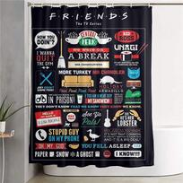 Friends Tv Show COLLAGE Custom Shower Curtain (as the picture,90X180cm)