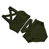 Eco-friendly Two-Piece Strappy Sexy Bikini Swimsuit L