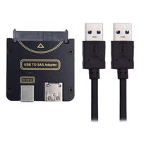 Xiwai SFF-8482 SAS 29-pin to 5Gbps USB 3.0 Hard Disk Drive RAID Adapter Card (with Chipset and Power Port) (Requires 12V3A Power Supply)