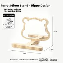 Multi-shaped Design Parrots Mirror Toy Rod Shape Parrots Platform Pet Bird Perch  Cage Accessories C