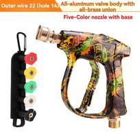 2026 New Personalized Graffiti Washer Spray Gun, Aluminum Valve Copper Head, 5-Piece Color Nozzle Set, 1/4  Quick Connect for Ou