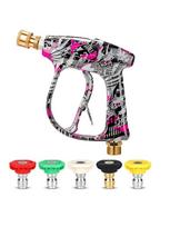 2026 New Car Wash Painted Gun and Nozzle Set, High Pressure Cleaning Tool Kit, Simple Operation, Perfect for Family Self-
