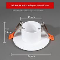Hole Sealing Cover Decorative Vent Cap for Air Conditioning Pipe Hole Neat Blocking Solution for Offices and Homes
