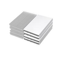 Large Heatsink [High Cost Performance] 100 x 60 x 10mm Cooling Aluminum 8-Piece Set with Thin Fins Heat Dissipation Plate Fan Sink TOKUGAWAMIKA