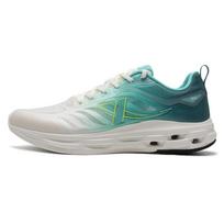Xtep Shock Absorption Lite Comfortable Breathable Lightweight Low Top Running Shoes Men sneaker White Green 876219110068-4 42