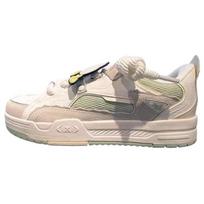 Disney X Xtep Comfortable Non-Slip Wear-Resistant Low-Top Skate Shoes Women sneaker White Green 977418310131-2 35