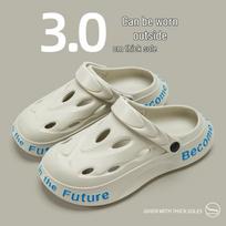 Men's 3.0 Non-slip Closed-toe Thick Sole Summer Clog-like Sport Outdoor Beach Sandals 43-44