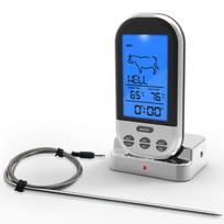 Remote Temperature Control BBQ Thermometer Silver Food Thermometer  Kitchen Tools