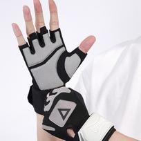 1 Pair Professional Breathable Wear-Resistant Weightlifting Half-Finger Gloves Outdoor Cycling Mountain Climbing Gloves S