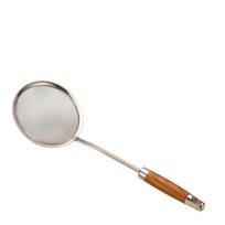 12/14/16/18cm Stainless Steel Mesh Filter Spoon Fine Mesh Strainer Spoon  Kitchen Tools 18cm-Round handle