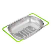Scalable Sink Drain Basket Fine Mesh Vegetables Draining Racks Practical Strainer Basket  Tableware 10.83x7.48x2.76in