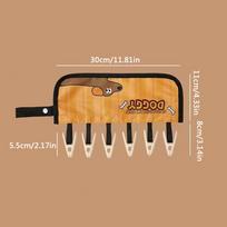 12PCS Pants Hanger,Wooden Skirts Clothes Hangers With 360° Swivel Hook For Closet Organizer,Non-slip Sturdy Jeans Trouser Rack