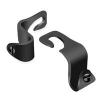 2Pcs Car Seat Headrest Hooks Hidden Back Hanger Organizer Rear Interior Accessories For Alfa Romeo Giulia Stelvio MiTo Tonale 4C