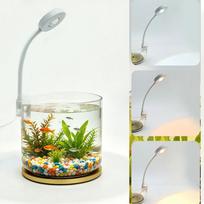 Begalinio reguliavimo akvariumo šviestuvas 3 spalvų žuvų tanko lempa LED žuvų tanko šviestuvas Nano bakelis 3 color