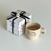 Cute Ceramic Cat Mug with Coaster