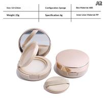 Portable Empty Air Cushion Box With Puff & Mirror Compact Foundation Case BB Cream Container DIY Makeup Tool