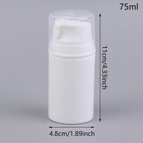 35/50/75/100/150/200ml Refillable Empty Vacuum Pump Bottles Plastic Mini Lotion Dispenser Travel Cosmetic Containers