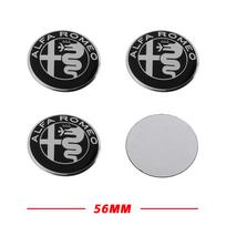 2026 Hot Sticker 4Pcs 56MM Car Sport Wheel Center Hub Caps Stickers Auto Accessories For Alfa Romeo Giulia Stelvio Giulietta 156