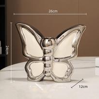 Ceramic Vase Cartoon Butterfly Figurine Flower Vase Flower Arrangement Accessories Butterfly Flowerpot Home Decoration