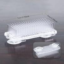Round Ikebana Kenzan Flower Frog Suction Cup Plastic Arranging Tool Art Fixed Rubber Base Holder Floral Decor Pot Vase