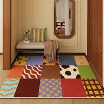 Door Floor Mat, Entrance Shoe Change Area, Soil Rubbing Foot Pedal Mat, Household Dirt-Resistant And Cuttable Silk Ring Floor Mat, Door Mat 40*60cm