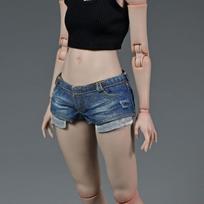[TOYBARJAPAN] 16 Scale Action Figure TBLeague Body Compatible SUPER Special Offer Fashion Bishoujo Shorts Jeans (Body and shirt not included) (Dark