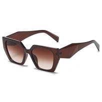 Trendy Oversized Cat Eye Sunglasses UV400 Protection Retro Square Sun Glasses Vintage Irregular Shades for Women & Men