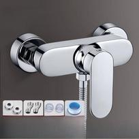 Bathtub mixing valve, bathroom simple shower set, bathtub faucet, no top sprinkler shower (as the picture,G1/2)