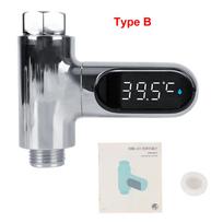 Bathing Temperature Meter 360° Rotating LED Display Electricity Hot Tub  Water Temperature Monitor Shower Faucets Water Thermometer Home Second generation