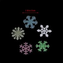 50Pcs Glow Christmas Decor Snowflake Wall Stickers 3D Luminous Decals for Kids Room Living Room Windows Doors Ceramic Tiles