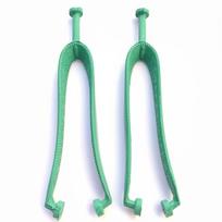 1 Pair Thai Style Thong Sandal Replacement Strap Solid Color Wear-Resistant Crossbody Straps Rubber Three-Point Clip