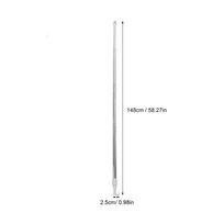 Skylight Pole with Hook 1.48m Adjustable Stainless Steel Blind Wand Tool Curtain Pull Rod for High Windows Attic Office Sunshade 160X2.5X2.5CM