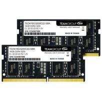 TEAMGROUP (formerly Team) Notebook PC Memory DDR4 3200MHz 32GB (16GB x 2) SODIMM PC4-25600 CL22 1.2V JEDEC Compliant [TEAM Japan - Manufacturer's