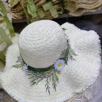 Sun Protection Raffia Straw Hat Wide-brimmed Beach Hat Fashion Fisherman's Hat  For Summer Outings