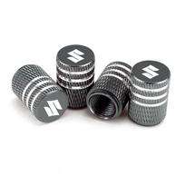 Car Tire Valve Stems Cap Knurling Style Tire Valve Cap For Suzuki SX4 Swift Grand Vitara Ciaz Liana Spresso Celerio Jimny Jeemny