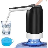 Portable USB Electric Water Dispenser Pump for 2-5 Gallon Bottles, Rechargeable Battery, BPA-Free (Black)