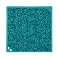 Dog Slow Feeder Mat Silicone Licking Pad with Suction Cup Pet Food Treat Puzzle Mat Slow Feeding Mat for Dogs And Cats ežero mėlyna spalva