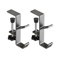 2Pcs Bag Holder Hooks Rustproof Easy to Install Adjustable Universal Fit Clamp-On Handbag Backpack Hangers