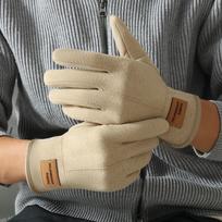 New Touchable Screen Winter Gloves Warm Full Finger Touch Screen Gloves Retro Windproof Cold Proof Gloves Women Men