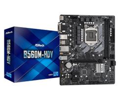 ASRock B560 M-HDV Motherboard, compatible with Intel 10th and 11th generation CPUs (LGA1200), B560 Micro ATX Motherboard [Authorized Japanese