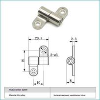 1/2Pcs 360 Degree Rotation Angle Positioning Mini Metal Torque Shaft Positioning Stop Damper Hinge Hardware Accessories
