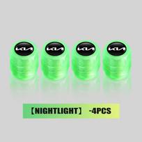 For KIA 4PCS Car Luminous Tire Valve Cap Fluorescent Night Glowing Decoration K5 K2 Optima Soul Spectra Niro Cadenza Sephia
