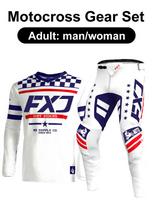 motocross gear set Enduro cross Jersey Pant Kits Racer Gear Set Off-road Mens Kits Women's mountain Downhill Motorcycle MX XL-36